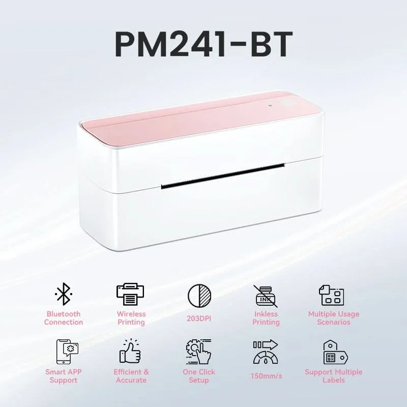 Phomemo PM241-BT Bluetooth Shipping Label Printer