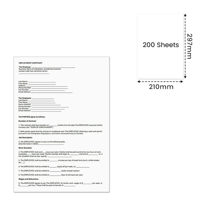 Phomemo Quick Dry 8.26x11.69" A4 Thermal Paper for M08F/M832/M08D/P831/Q302