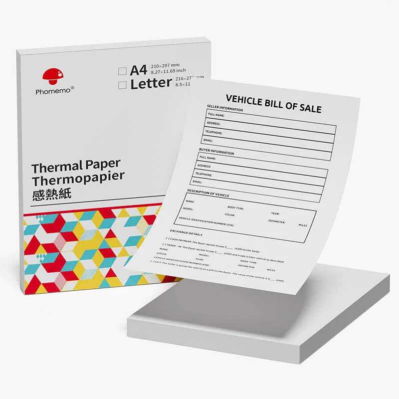 Phomemo Quick Dry 8.26x11.69" A4 Thermal Paper for M08F/M832/M08D/P831/Q302