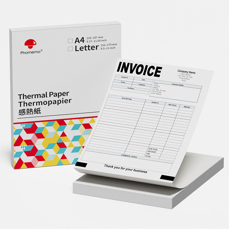 Phomemo Quick Dry 8.26x11.69" A4 Thermal Paper for M08F/M832/M08D/P831/Q302