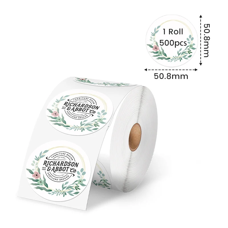 Phomemo 2" Thermal Round Label for Shipping Label Printer