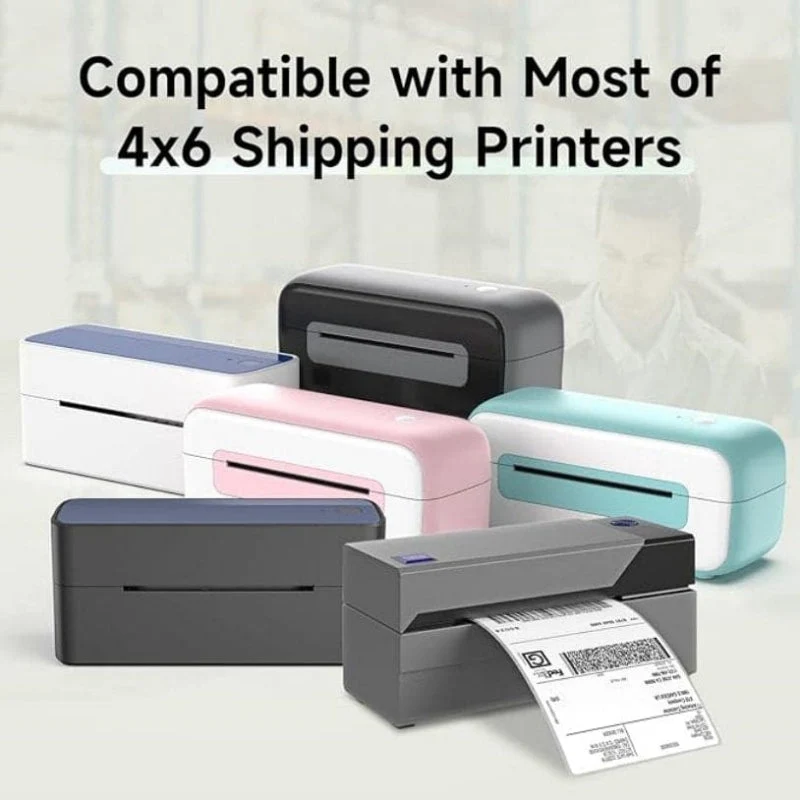 Phomemo 4"x6" Sticker Label for Shipping Label Printer (250 Labels/Roll)