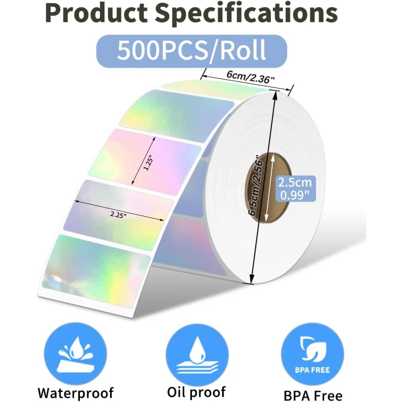 Phomemo 2.25"x1.25" Laser Thermal Shipping Labels