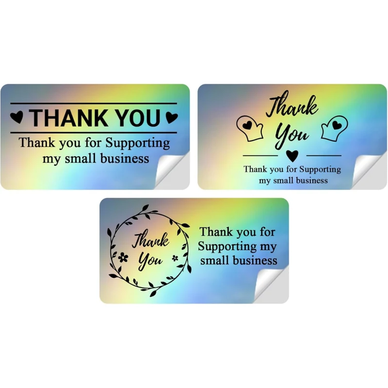 Phomemo 4"x2" Sliver Thermal Holographic Sticker