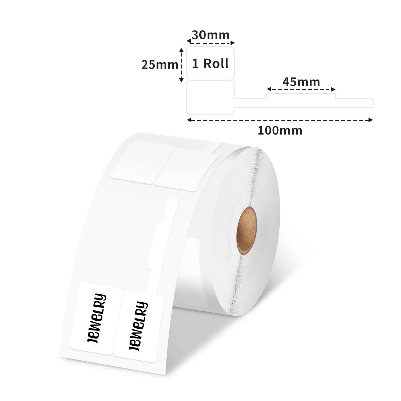 Phomemo 30×25mm Jewelry Price White Thermal Label For M150/M110/M120/M200/M220/M221