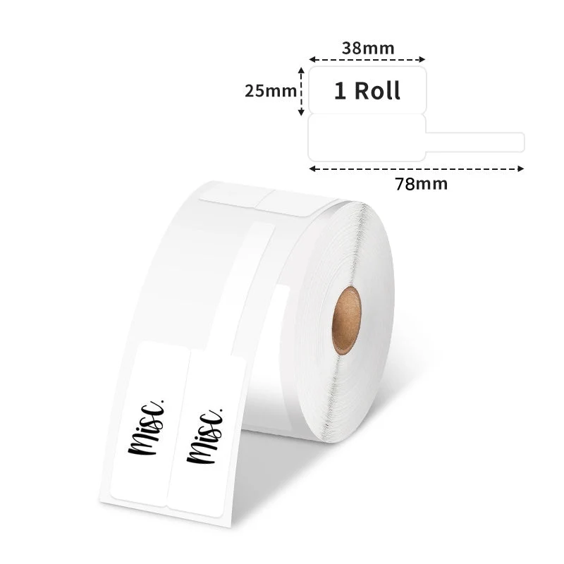 Phomemo 25×38mm Cable Label/Wire Thermal Label for M150/M110/M200/M120/M220/M221-1 Roll