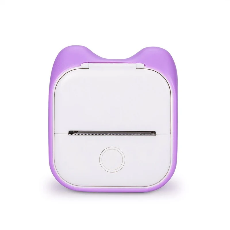 Phomemo T02 Thermal Mini Printer Cat Ears Protective Cover | Purple