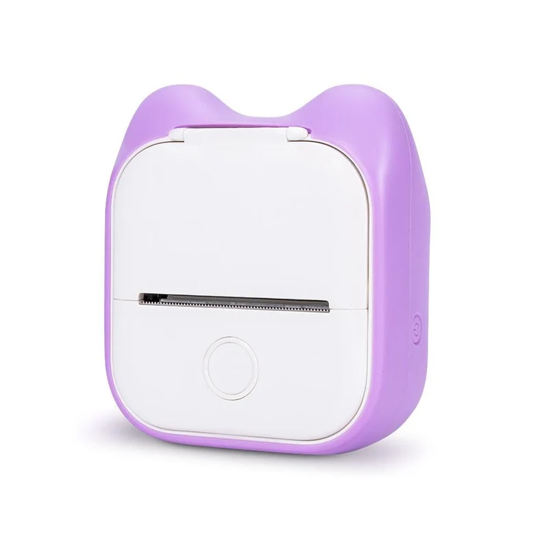 Phomemo T02 Thermal Mini Printer Cat Ears Protective Cover | Purple