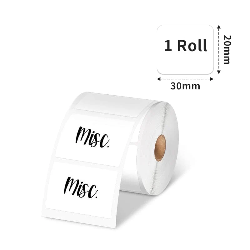Phomemo 30×20mm White Thermal Label For M110/M120/M200/M220/M221/M150