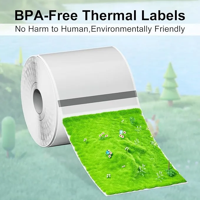 Phomemo 40×60mm Transparent Thermal Label for M110/M120/M200/M150/M220/M221-3 Roll
