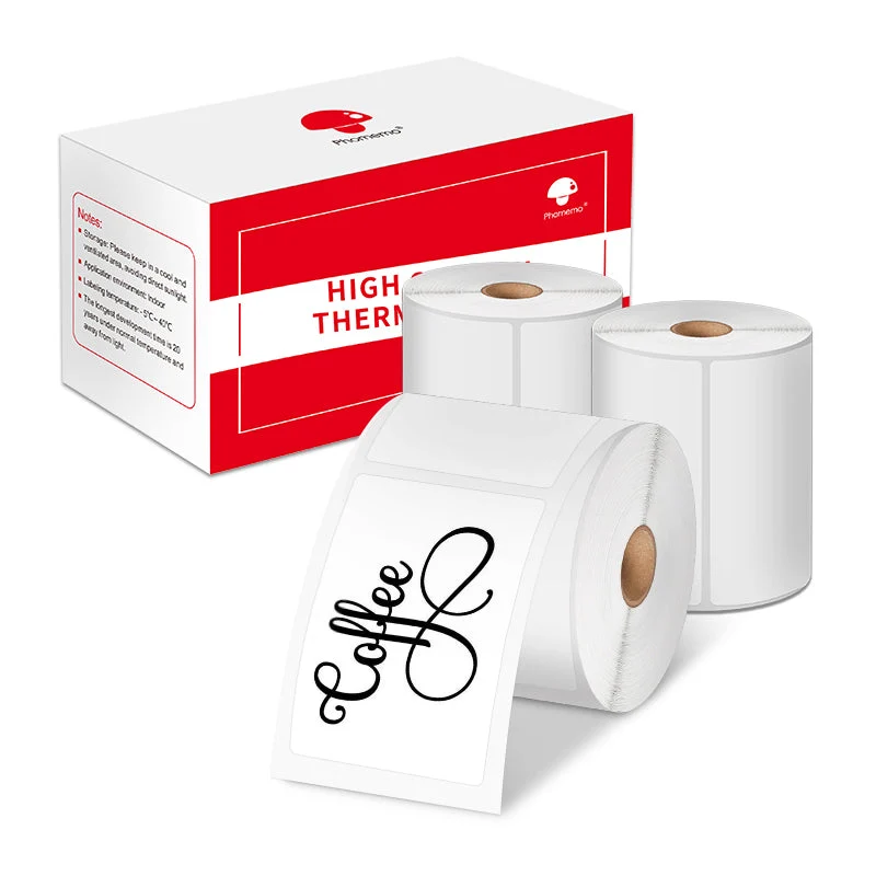 Phomemo 45×60mm White Thermal Label For M110/M120/M200/M220/M221/M150-3 Roll
