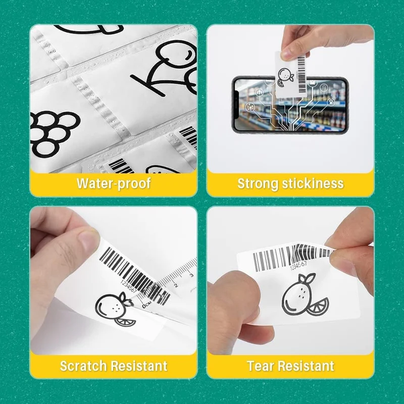 Phomemo 40×60mm White Thermal Label For M110/M120/M200/M220/M221/M150-3 Roll
