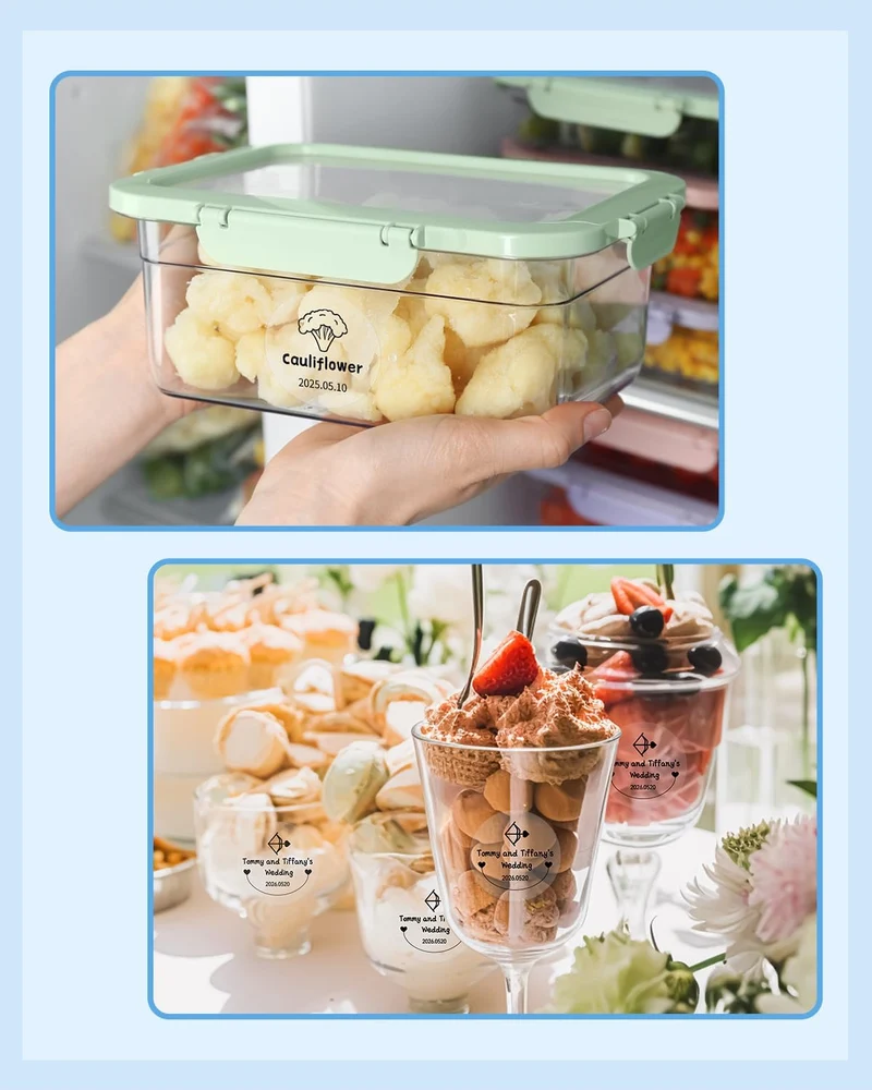 Phomemo 40×40mm Clear Round Label for M200/M220/M120/M110/M221/M150 Label Maker