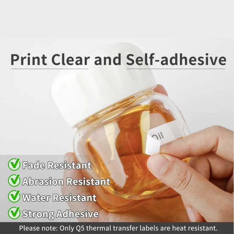 Phomemo 12mmx4m Clear Plastic Label Tape for P12/P12PRO