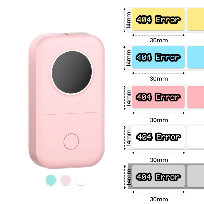 Phomemo D30 Bluetooth Label Maker & 5 rolls of labels (Option: Storage Bag)