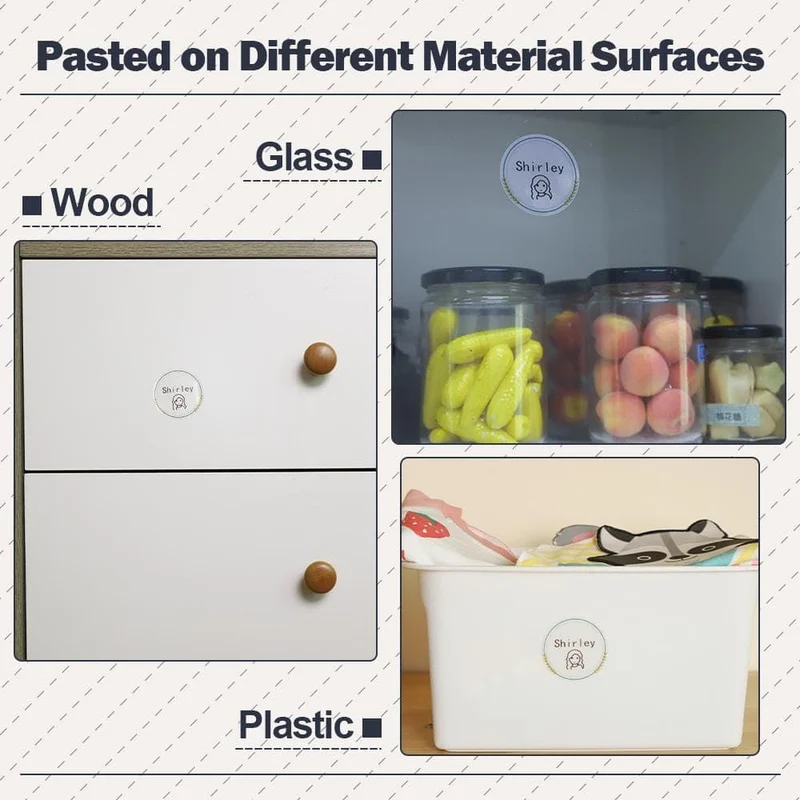 Phomemo 50×50mm Transparent Round Flower Pattern Label For M110/M150/M120/M200/M220/M221 - 1 Roll
