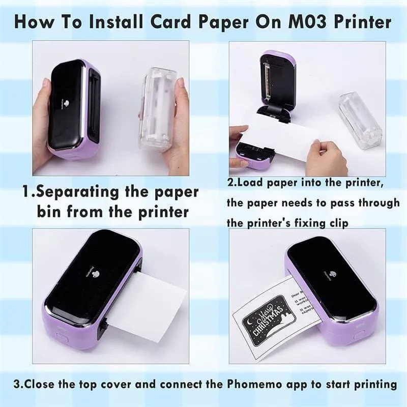 Phomemo 80x135mm Orange Card Paper Thermal Paper for M03 | 100sheets