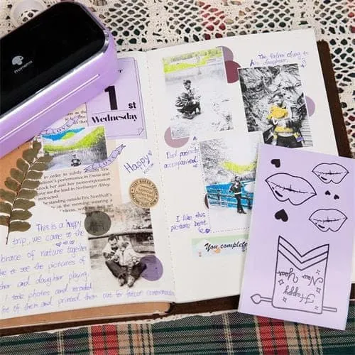 Phomemo 80x135mm Purple Card Paper Thermal Paper for M03 | 100sheets