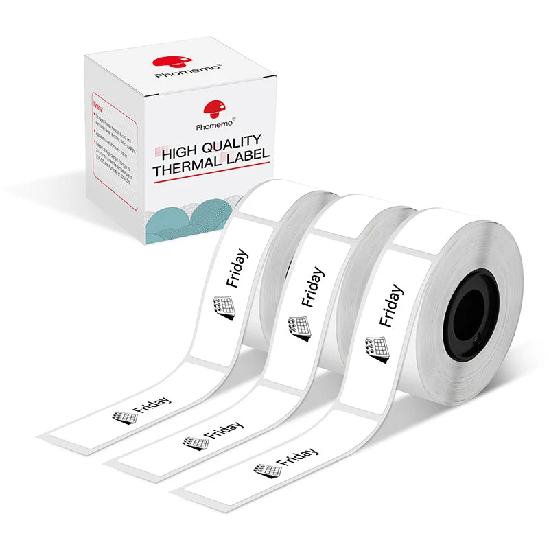 Phomemo 14x50mm White Thermal Label for D30/D35/Q30/Q30S