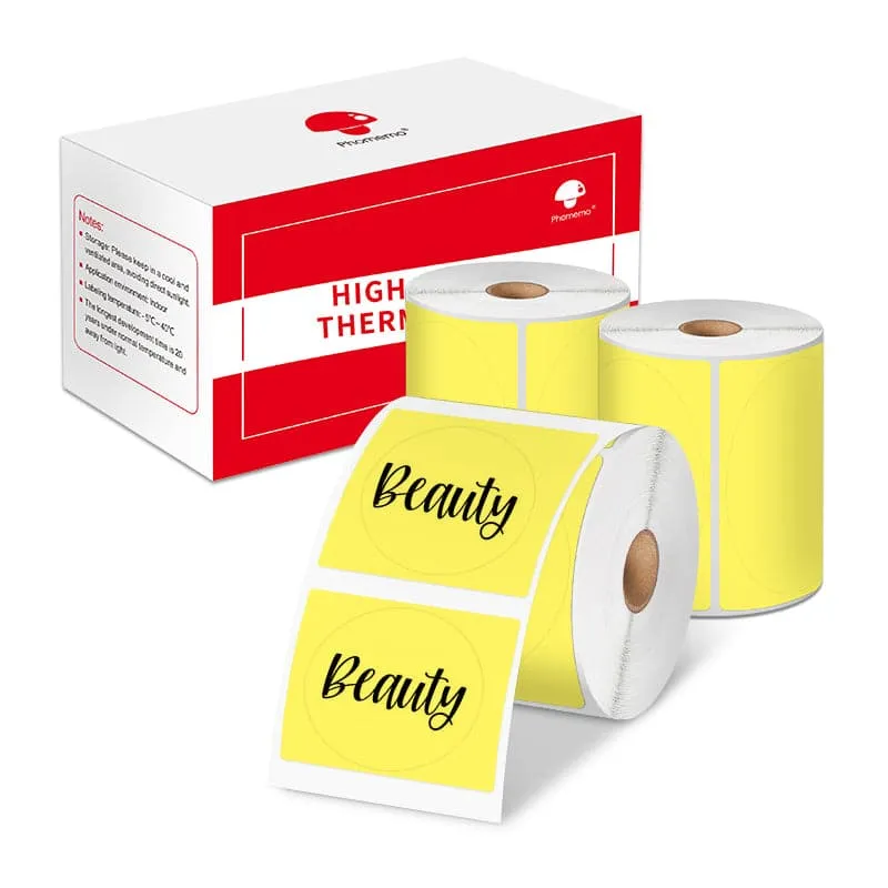 Phomemo 50×50mm Round Thermal Label for M110/M120/M200/M220/M221/M150