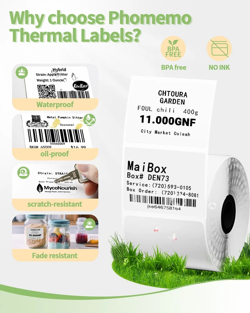 Phomemo 40×30mm Multi-Color Thermal Label for M110/M120/M200/M220/M221/M150