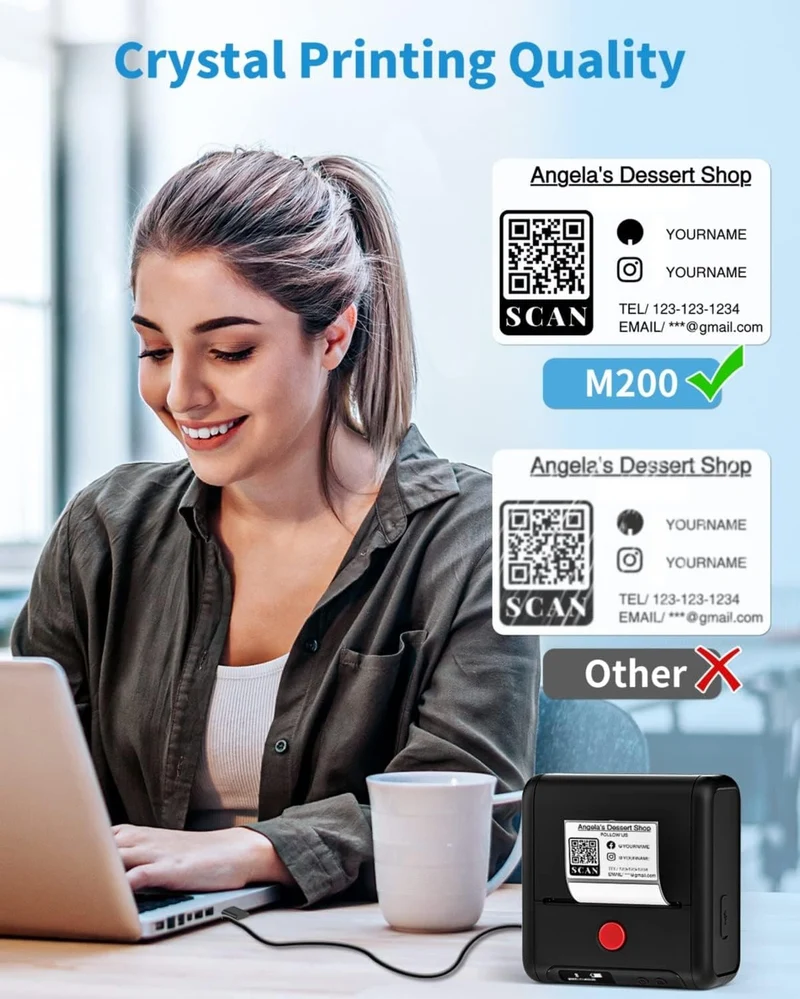 Phomemo M200 Bluetooth Portable Thermal Business Label Maker