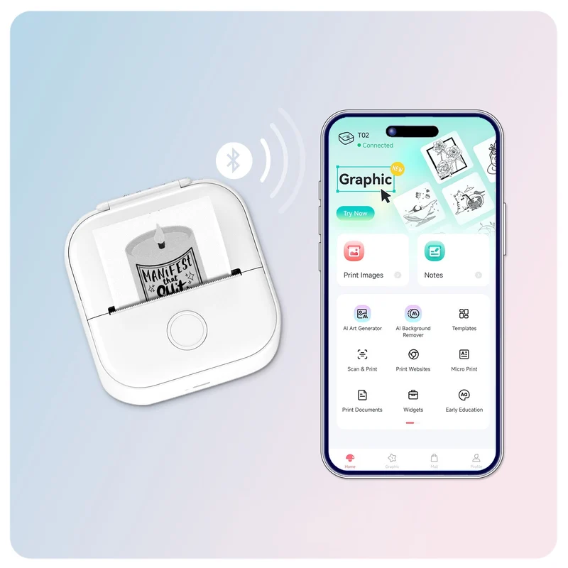 Phomemo T02 Inkless Mini Printer