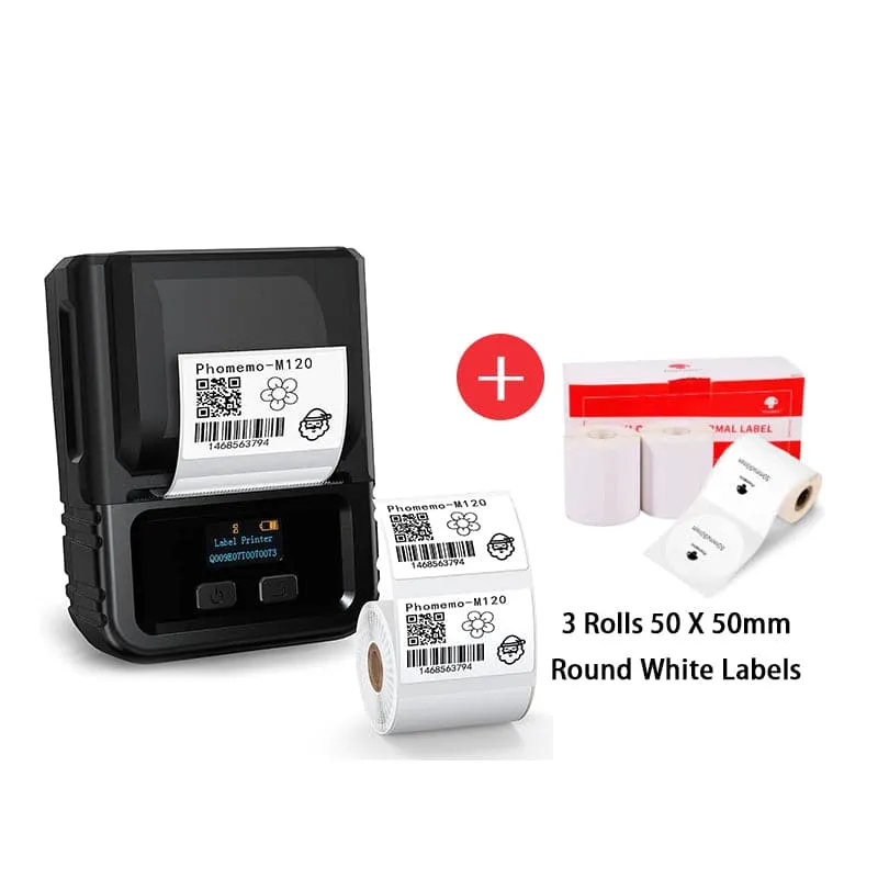 Phomemo M120 Bluetooth Portable Thermal Business Label Maker
