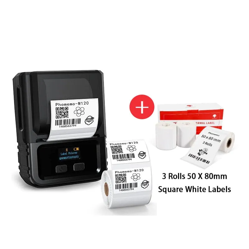Phomemo M120 Bluetooth Portable Thermal Business Label Maker