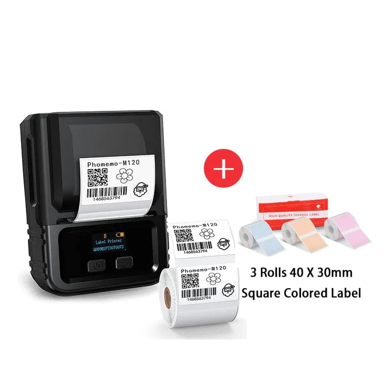 Phomemo M120 Bluetooth Portable Thermal Business Label Maker