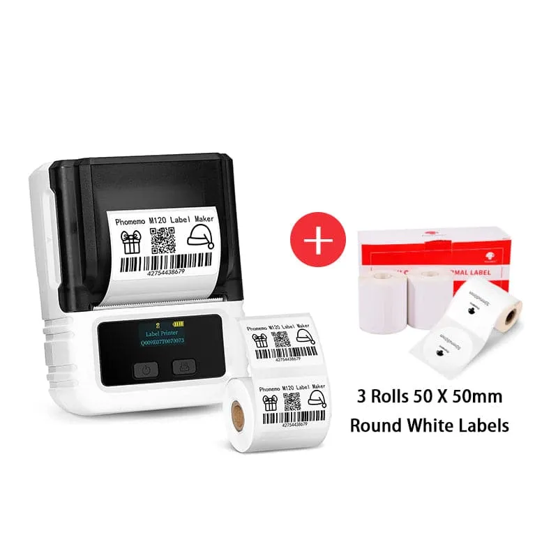 Phomemo M120 Bluetooth Portable Thermal Business Label Maker