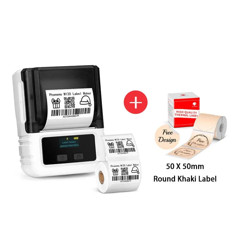 Phomemo M120 Bluetooth Portable Thermal Business Label Maker