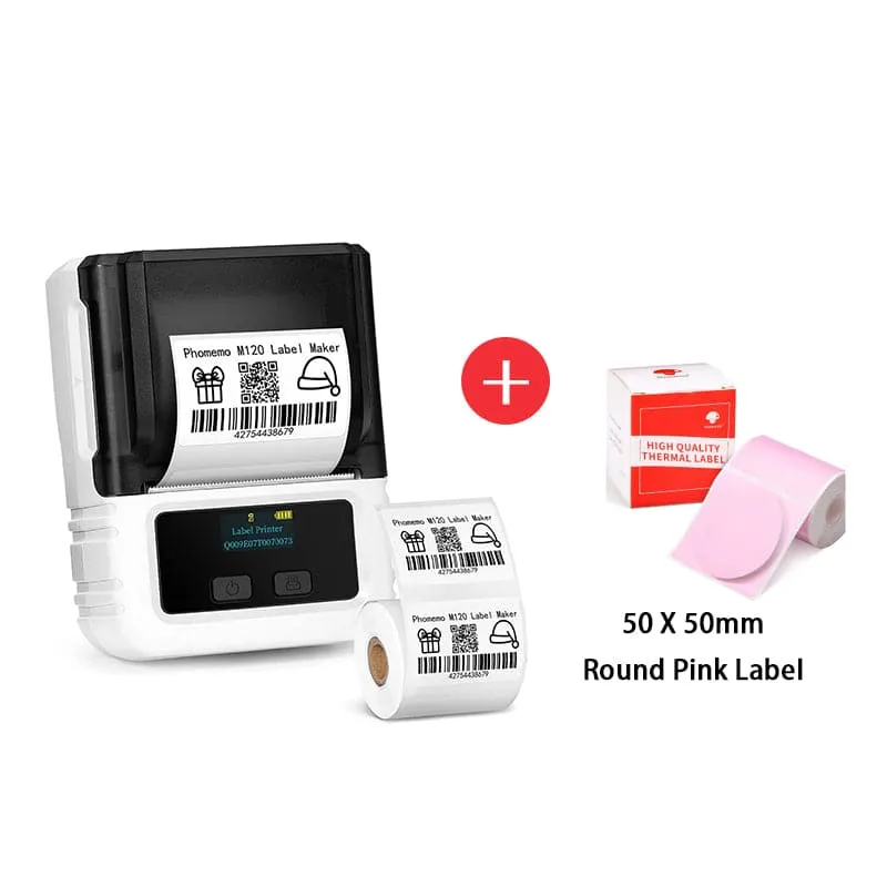 Phomemo M120 Bluetooth Portable Thermal Business Label Maker