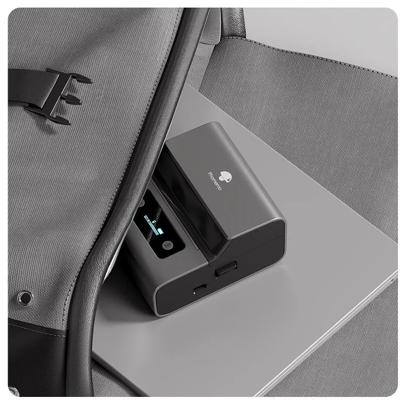 Phomemo M221 Etikettendrucker, 80mm Tragbar Etikettendrucker Selbstklebend | Bluetooth Labeldrucker mit Phones & PC