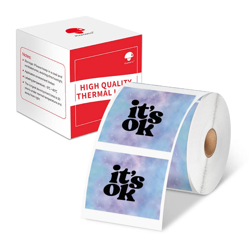 Phomemo Colorful 50x50mm Sticker Label for M110/M120/M200/M220/M221/M150