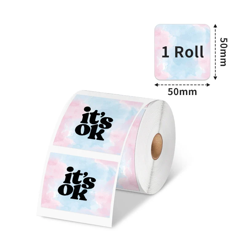 Phomemo 50x50mm star pattern Paper for M200/M220/M221/M120/M110/M150 Label Maker