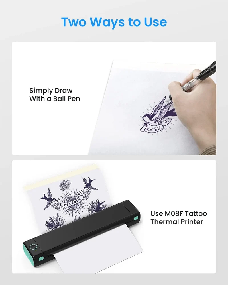 Phomemo Tattoo Transfer Paper For M08F/TP81/TP83 Tattoo Printer
