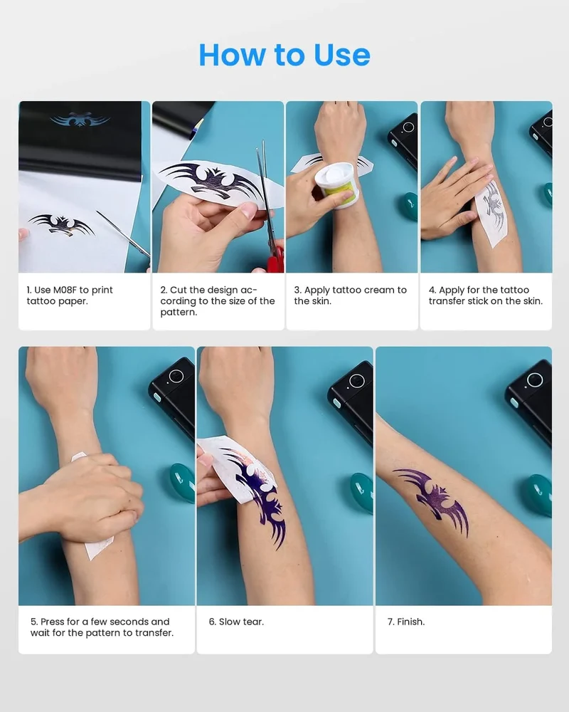Phomemo Tattoo Transfer Paper For M08F/TP81/TP83 Tattoo Printer