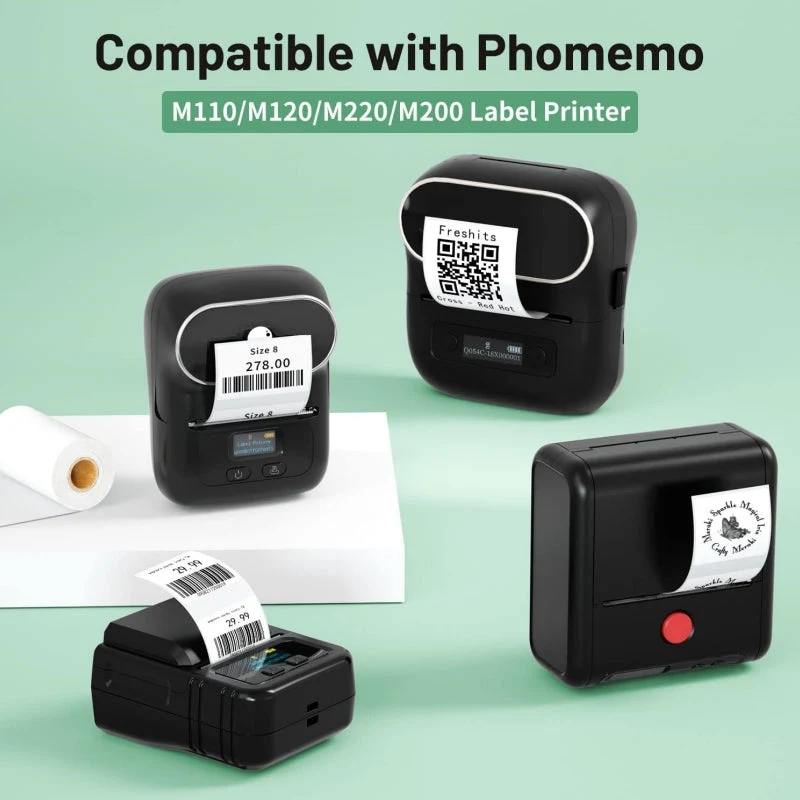 Phomemo 40×30mm Gold Glitter Thermal Label For M110/M120/M200/M220/M221/M150-1 Roll