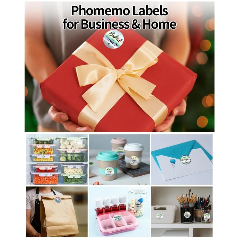 Phomemo 50×50mm Round Holographic Sticker Thermal Label For M110/M120/M150/M200/M200/M221