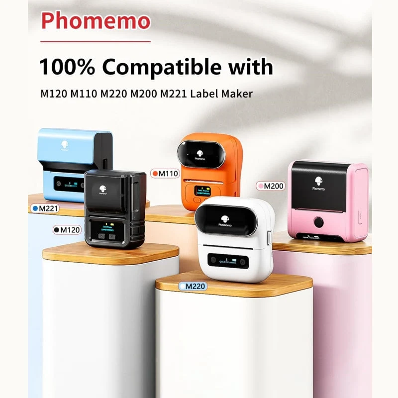 Phomemo 50×50mm Round Holographic Sticker Thermal Label For M110/M120/M150/M200/M200/M221