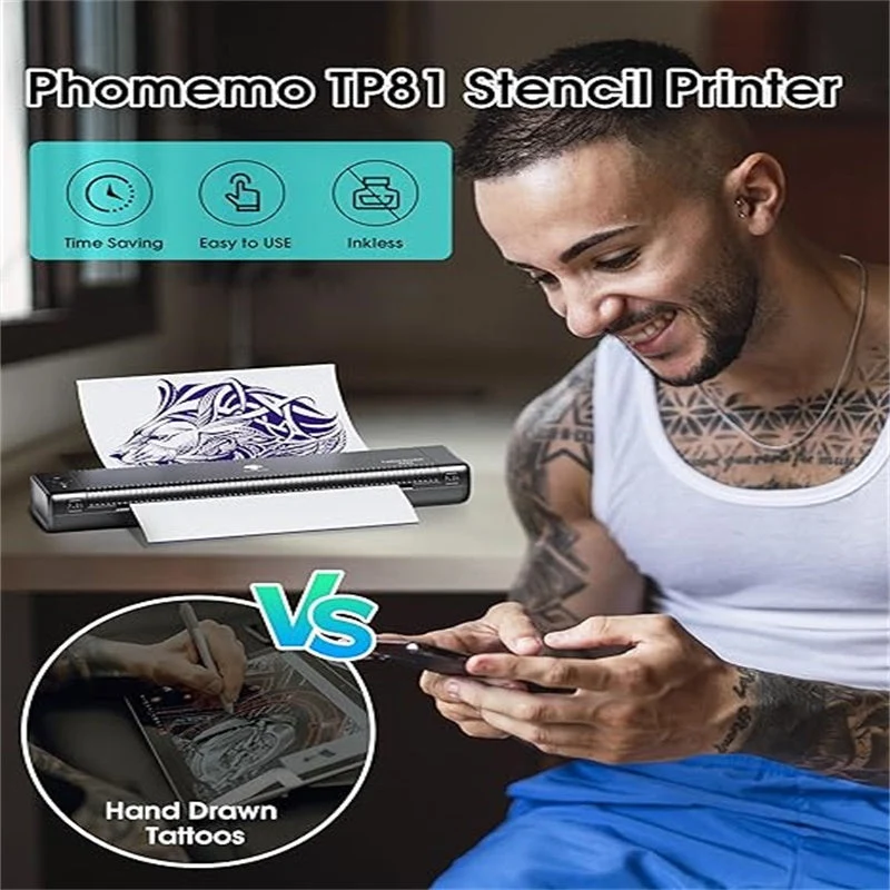 Phomemo TP81 Wireless Tattoo Template Printer