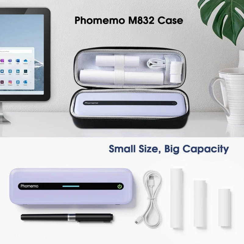 Phomemo M832 Portable Printer Black Storage Bag