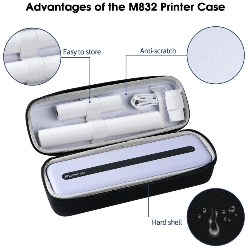 Phomemo M832 Portable Printer Black Storage Bag