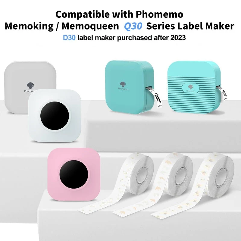 Phomemo 14x50mm Party Pattern Label for D30/D35/Q30/Q30S - 3 Rolls