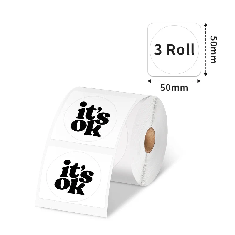 Phomemo 50x50mm Thermal Label for M220/M200/M221/M120/M110/M150-3 Rolls