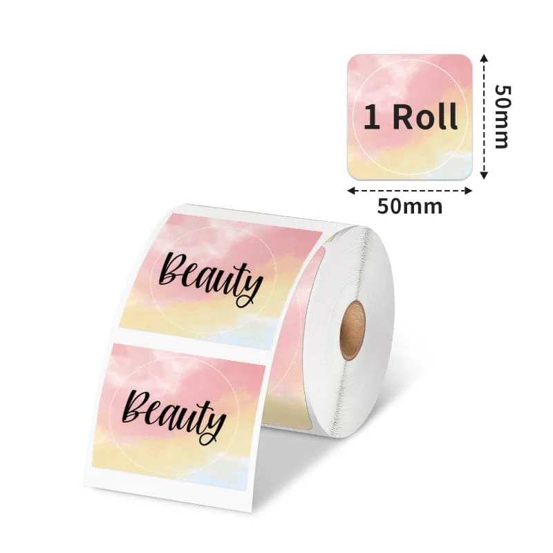 Phomemo 50x50mm Circle Thermal Gradient Color Label for M110/M221/M150/M220/M120/M200-1Roll