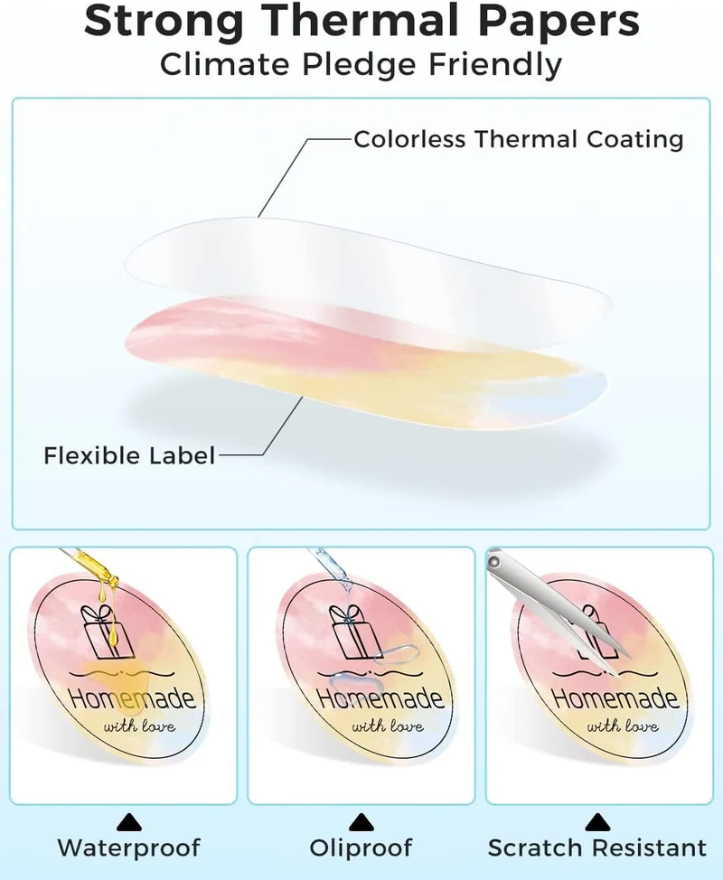 Phomemo 50x50mm Circle Thermal Gradient Color Label for M110/M221/M150/M220/M120/M200-1Roll