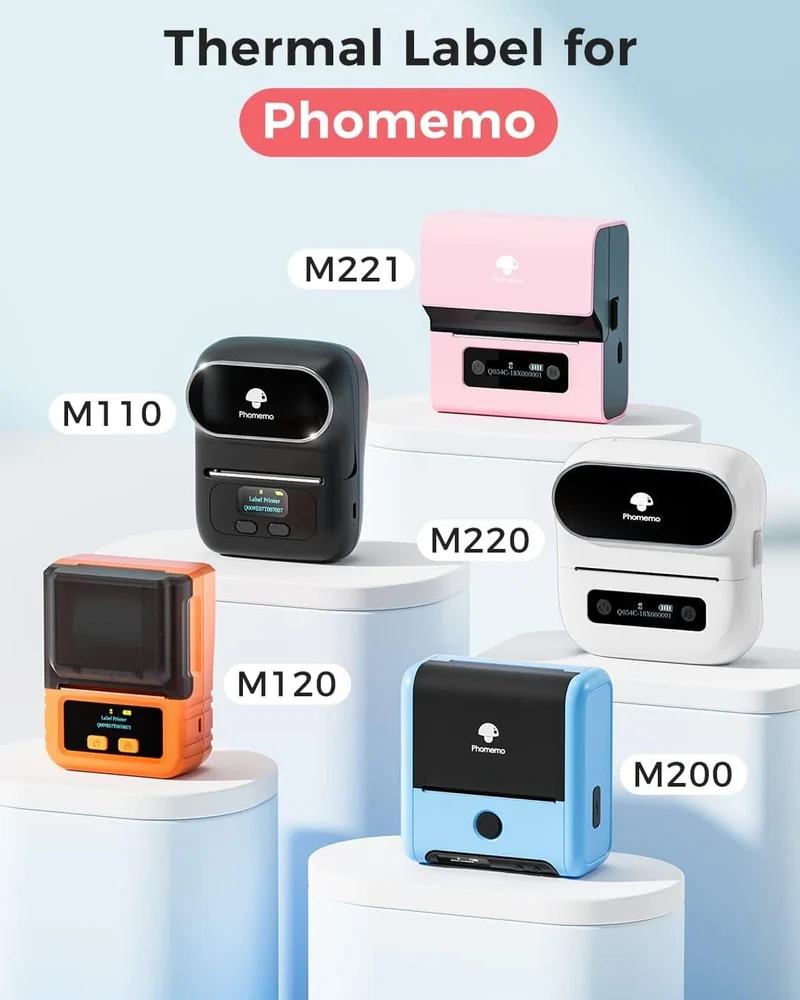 Phomemo 50x50mm Circle Thermal Gradient Color Label for M110/M221/M150/M220/M120/M200-1Roll