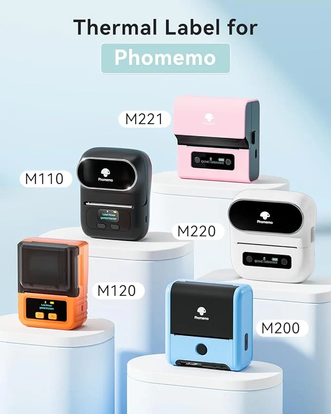 Phomemo 40x30mm Holographic sticker Thermal Label for M110/M150/M120/M221/M220/M200-1 Roll